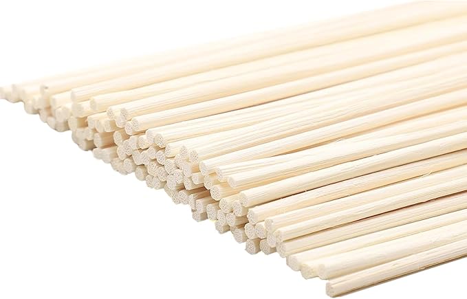 Urban Naturals Reed Diffuser Sticks 10 Inch Natural Rattan, 100 Count, Bulk Refill for Oil Diffuser Bottles, DIY Projects