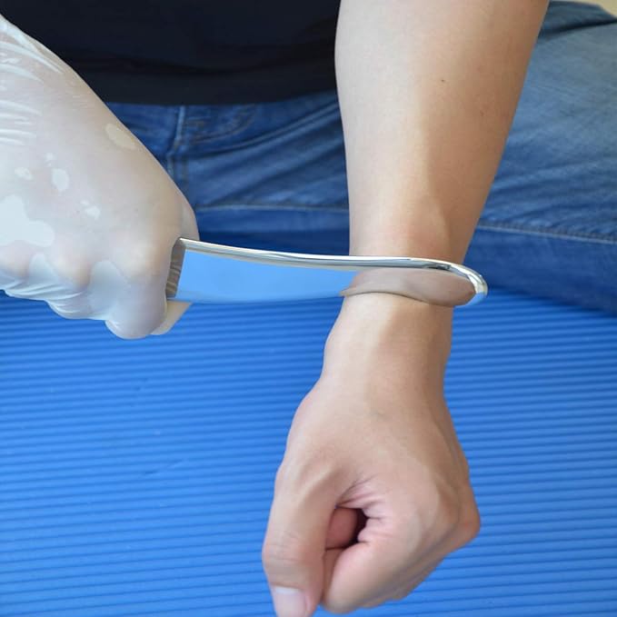 Gua sha Tool gua sha Stainless Steel iastm Tool Gussha Massage Tool Muscle Scraping Tool for Soft Tissue Therapy and Reduce Arms,Back, Legs, Neck Muscle Pain(hu6)………