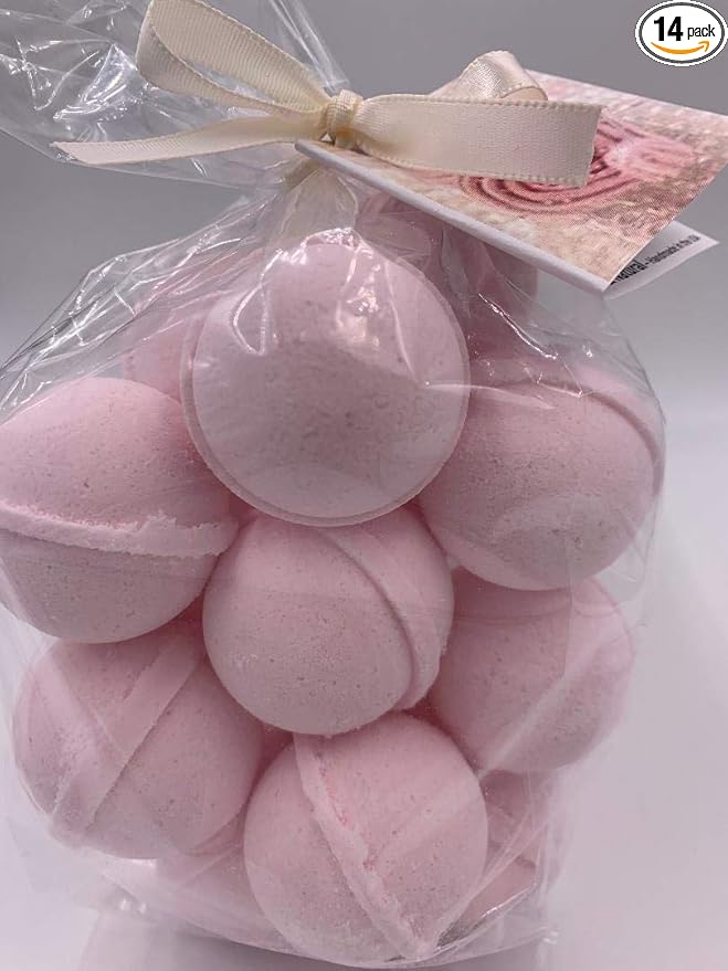 SpaPure Pink Sugar Bath Bomb - 14 Bath fizzies with Shea Butter, Ultra Moisturizing (12 Oz) ...Great for Dry Skin (Pink Sugar FBA)