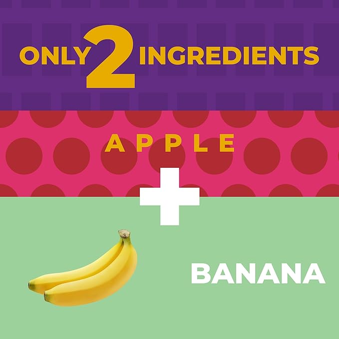 Dried Fruit Bars by Zest Delites, Fruit Leather Snacks, Healthy Snacks Pack for Adults & Kids, Lavashak, Vegan, Apple-Based Banana Strips, 0.88 oz x 10