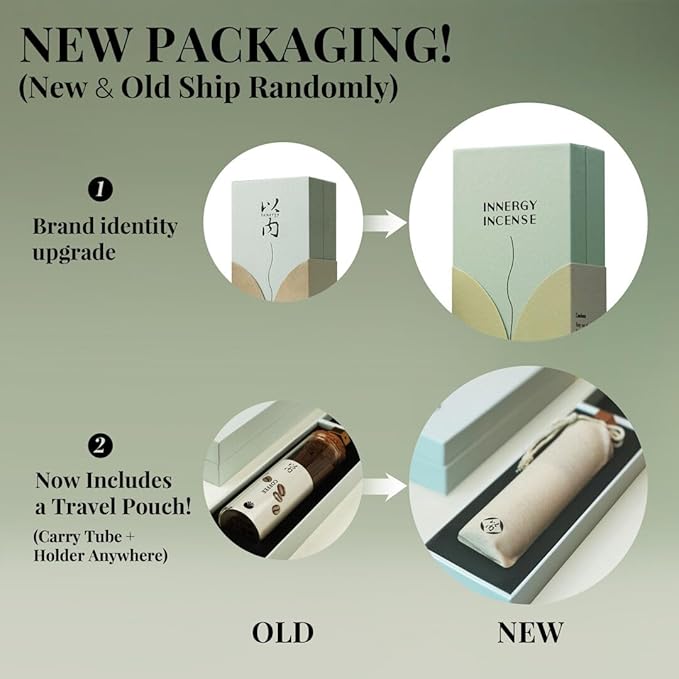 Concentrate Your Mind - Innergy Coffee Incense Sticks, Natural Gourmet Blend for Concentration, 35 Min Burn