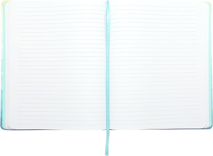 Eccolo Large Lined Journal Notebook, Hardbound Cover, Writing Journal, 256 Ruled White Pages, Ribbon Bookmark, Lay Flat, Desk Size for Work or School (Abstract, 8x10 inches)