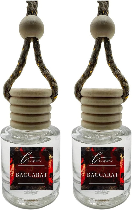 Car Air Freshener Diffuser – 2 Pack Hanging Air Freshener Diffuser (.34 Oz, Baccarat)