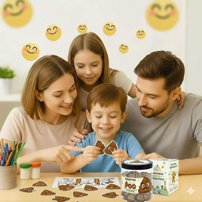 60 Positive Poo Cards Jar, Affirmation Cards for Women, Emotional Support Poo, Poop Gifts, Poop Emoji, Emotional Support Poop, Gag Gifts for Women