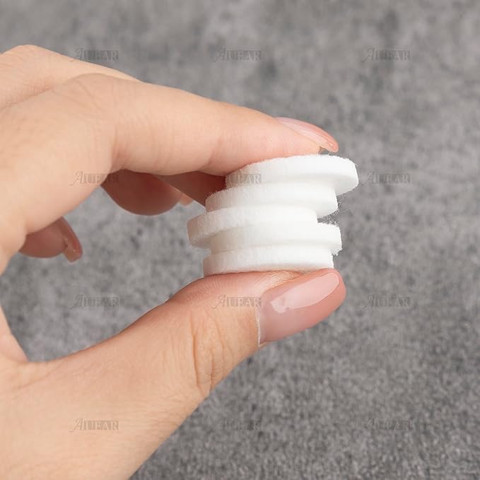 AUEAR, 100 Pack White Round Mini Diffuser Refill Pads Replacement Pad for Necklace Pendant