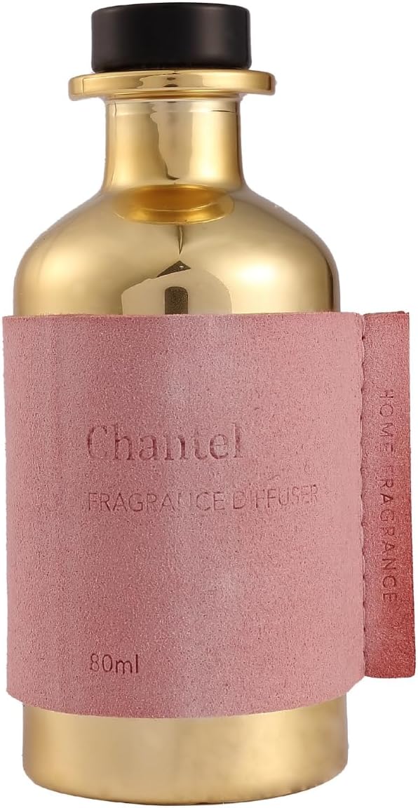 Reed Diffuser Set, Pretty Valley Home Diffuser 80Ml / 2.7 fl OZ Gift Box - Includes Reed Diffuser Sticks, Long Lasting Fragrance Oil and Glass Bottle for Office Living Room Decor (Chantel)