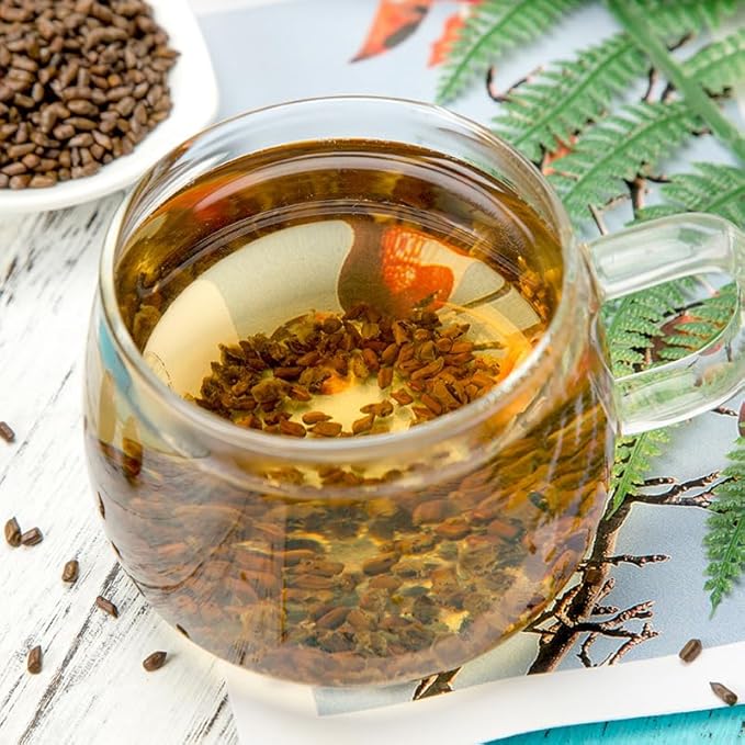 Top Grade Natural Cassia Seed Tea Chinese Herbal Tea/Jue Ming Zi - Cooked Cassia Seeds, No Additives, Sugar Free. Clear Liver, Improve Vision. 300g per can x 2.(Cassia Tea (决明子))