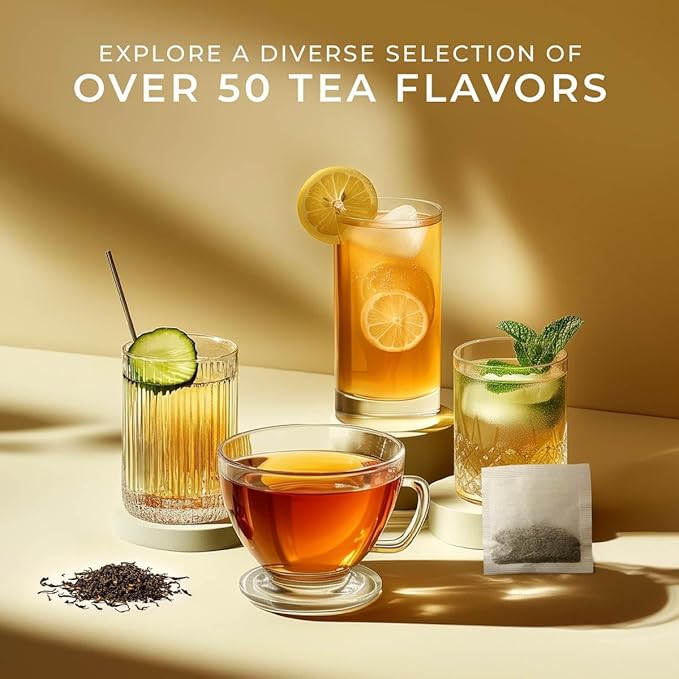 Gya Tea Co Her Wellness Assorted Tea Bags Variety Pack - 20 Bags 7 Seasonal Flavors - Caffeinated & Caffeine Free Holiday Tea Sampler Gift Set Box - Easy Brew, Natural Ingredients, Enjoy Hot or Iced