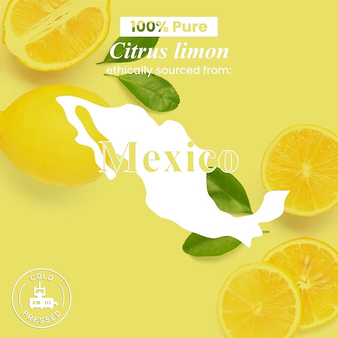 Handcraft Blends Lemon Essential Oil – Huge 4 Fl Oz – 100% Pure and Natural – Premium Grade Essential Oil for Diffuser and Aromatherapy, Skin, Massage, Candle and Soap Making Fragrance