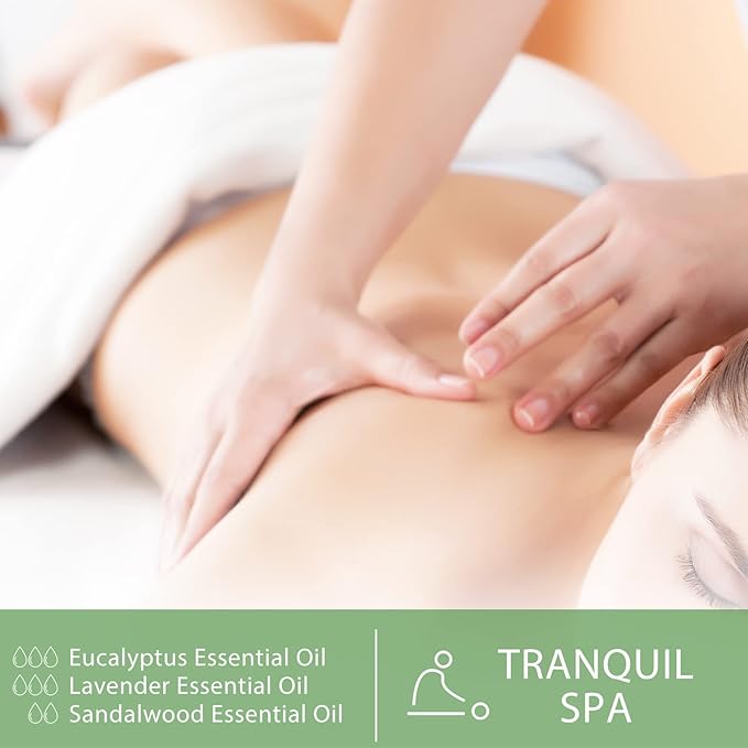 PHATOIL 100ML Sandalwood Essential Oil, Pure Aromatherapy Essential Oils for Diffuser, Humidifier, Relax, Scented Oils for Soap, Candle Making, Huge 3.38fl.oz Bottle