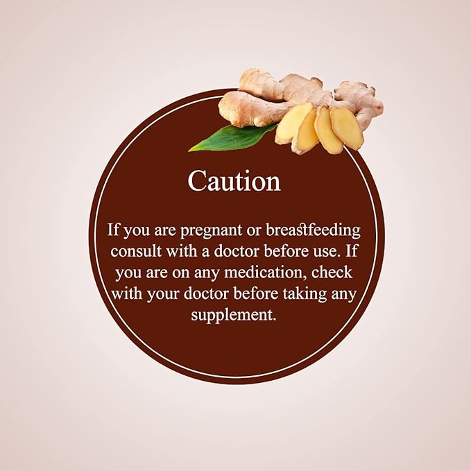 Herboganic Herbal Ginger Tea Bags, Natural Remedy Ginger Tea, Supports Good Digestion, Soothes Throat & Relieves Motion Sickness (Pack of 20)