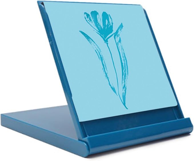 Mini Buddha Board Art Set: Water Drawing Writing Board w/ Mini Water Brush for Mindfulness & Meditation – Zen Based Drawing Board - Painting & Art Supplies – Ideal Relaxation Gifts (5” x 5”,Aqua)