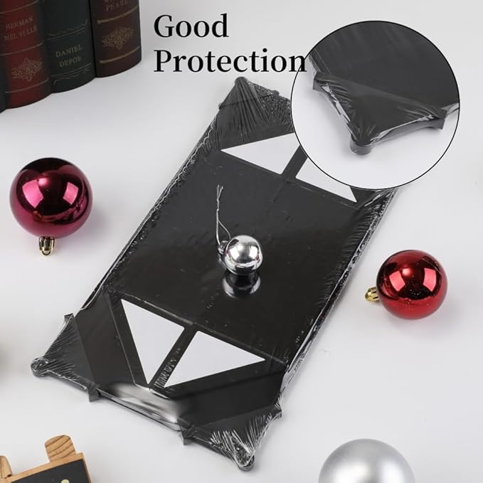 1 Pcs 6x6x3 Inch Black Magnetic Gift Box Small Magnetic Box with Crinkle Paper Black Small Gift Box with Shredded Paper Luxury Gift Boxes with Lids for Presents