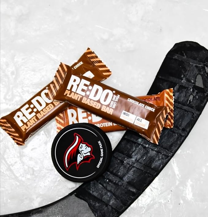 RE:DO Plant based Protein Bars I Swedish Chocolate 2.1oz bars I 12g Vegan Protein, Nutrition Protein Bars I High Protein Recovery Bars, No Palm oil I (9 count) (Large, Chocolate)