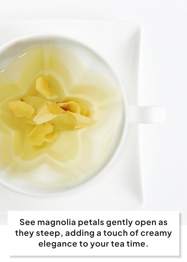 Korean Food, KKOKDAM Original Magnolia Flower Tea, Decaf Floral Blend, Fully Natural Flowers, No Caffeine, Sugar Free, Zero Calories, Made in Korea,10g