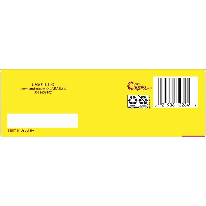 Larabar Lemon Bar Fruit and Nut Bars, Gluten Free and Vegan, 19.2 oz, 12 Ct