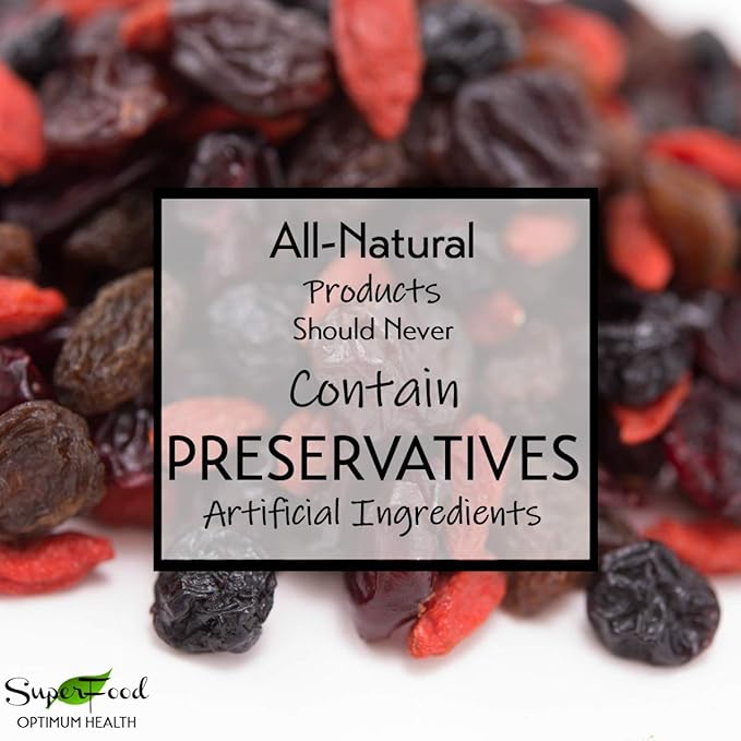 GERBS Super 5 Dried Fruit Snack Mix 2 LBS. Premium | Top 14 Food Allergy Free | Resealable Bulk Bag | Made in USA | Dried Blueberry Cranberry Cherry Raisin Goji Berries Trail Mix | Gluten Peanut Free