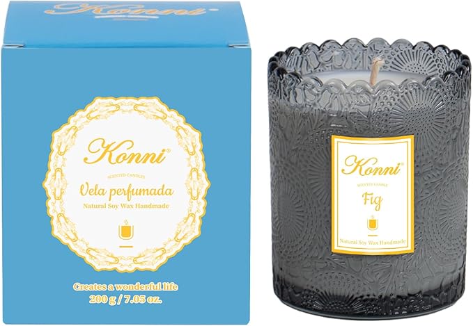 KONNI Scented Candles, Soy Candles, Aromatherapy Candle, Fit Scented Candle for Men Women, 7.05oz Soy Wax Candle for Home Decoration, Ideal for Creating Relaxing Ambience & Holiday Gifting