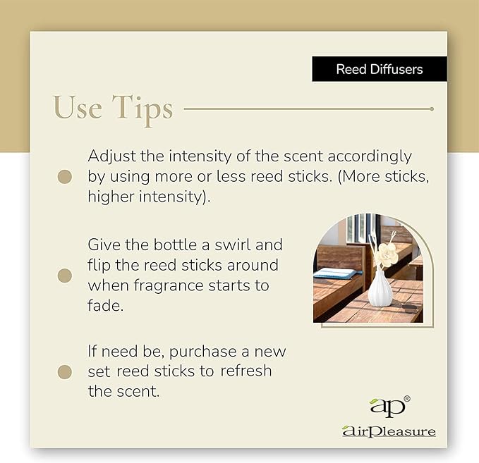 Reed Diffuser Set, Home Fragrance & Decorative Diffuser, Dried Flower Aromatherapy Oil Set, Oil Diffuser Sticks, Ceramic Bottle 5.07 oz(150ml) /1 Pack (TurkishRose)