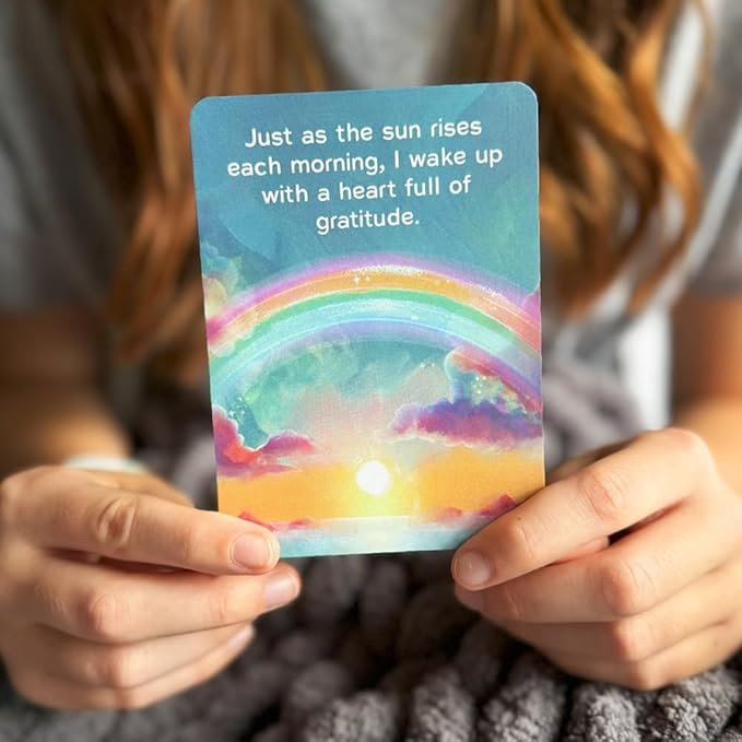 Big Life Journal Dream Affirmation Cards, 52 Beautifully Illustrated Cards Positive Mindful for Kids with Display Stand, Daily Inspiration for Self-Esteem, Positivity, Ideal Gifts for Teens & Teachers