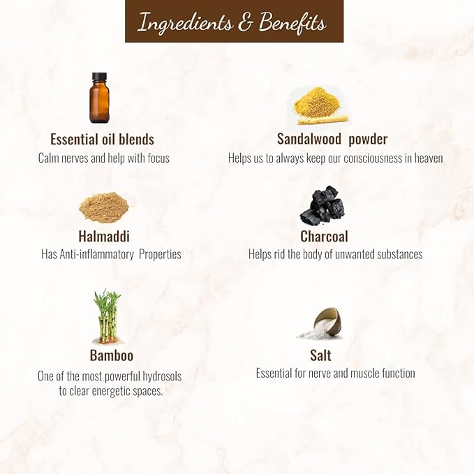 Soul Sticks Aztec Cinnamon Resin Incense Sticks, 90 Hrs Burn Time – 100% Natural, Hand-Rolled & Slow-Burning 6 Pcs| Artisan Blend for Yoga, Meditation, Relaxation, Aromatherapy (Sandalwood)