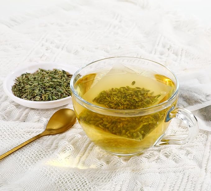 Premium Fennel Tea Bags, 80 Tea Bags. Made with Natural Whole Fennel Seeds, Caffeine Free & No Additives.