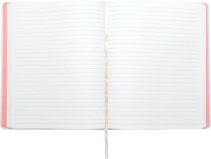 Eccolo Large Lined Journal Notebook, Hardbound Cover, Writing Journal, 256 Ruled Cream Pages, Ribbon Bookmark, Lay Flat, Desk Size for Work or School (Butterflies, 8x10 inches)