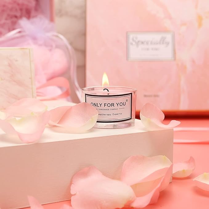 Valentine's Day Gift for Her Wife Girlfriend, Birthday Gifts for Women,Relaxing Spa Gift for Women,Unique Happy Birthday Bath Set Gift Box for Her Mom Sister Best Friend,Mothers Day Gifts for women 40th 50th 60th Birthday Gifts Self Care Gifts