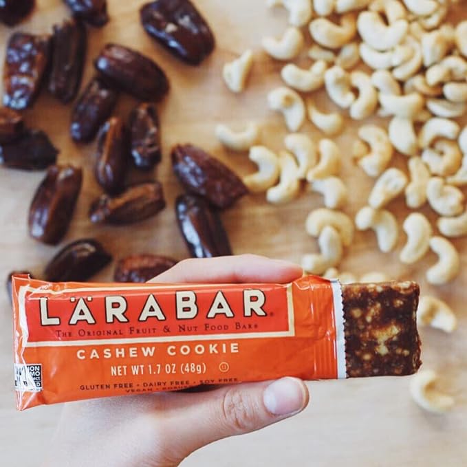 Larabar Cashew Cookie, Gluten Free Vegan Fruit & Nut Bars, 1.7 oz, 12 ct