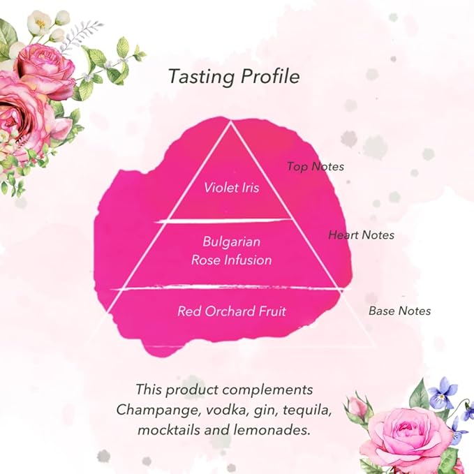 Jardin Rose 3 Pack Mixer for Cocktails and Mocktails - Premium Mixer - Sugar Free - Non Alcoholic, Non GMO, Gluten Free, Keto (25.4 oz)