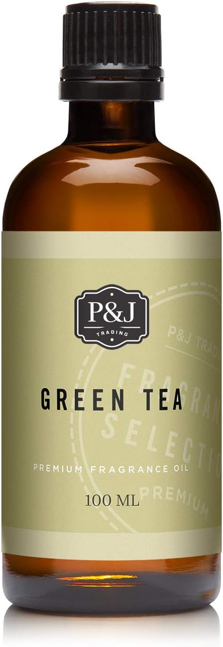 P&J Fragrance Oil - Green Tea 100ml - Candle Scents, Soap Scents, Diffuser Oil, Fresh Scents
