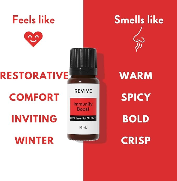 Immunity Boost Essential Oil Blend 30mL by Revive Essential Oils - 100% Pure Therapeutic Grade, for Diffuser, Humidifier, Massage, Aromatherapy, Skin & Hair Care