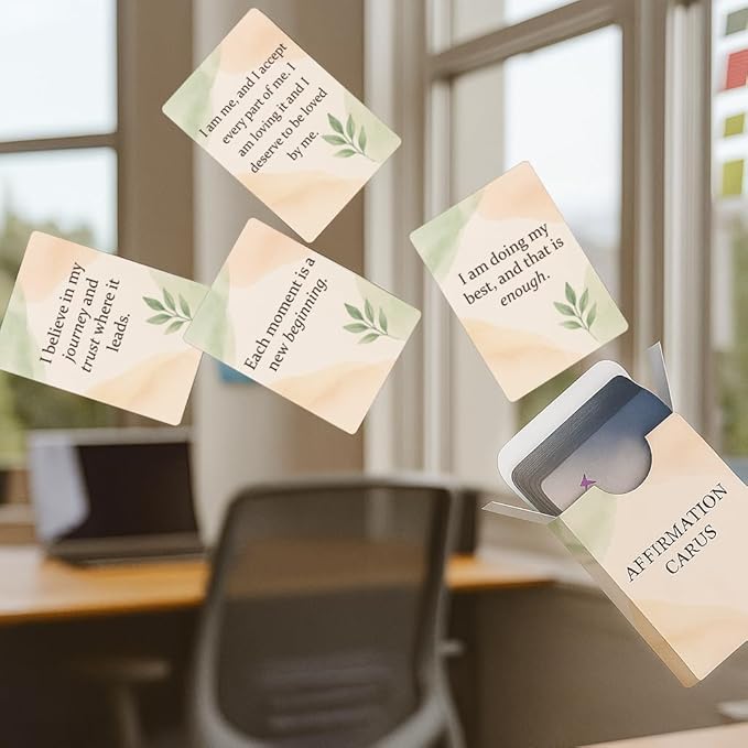 54 Positive Affirmation Cards for Women –Mindfulness Deck for Self Empowerment & Emotional Wellness, Daily Motivational Quotes, Encouragement Gift for Women,Co-works,Family