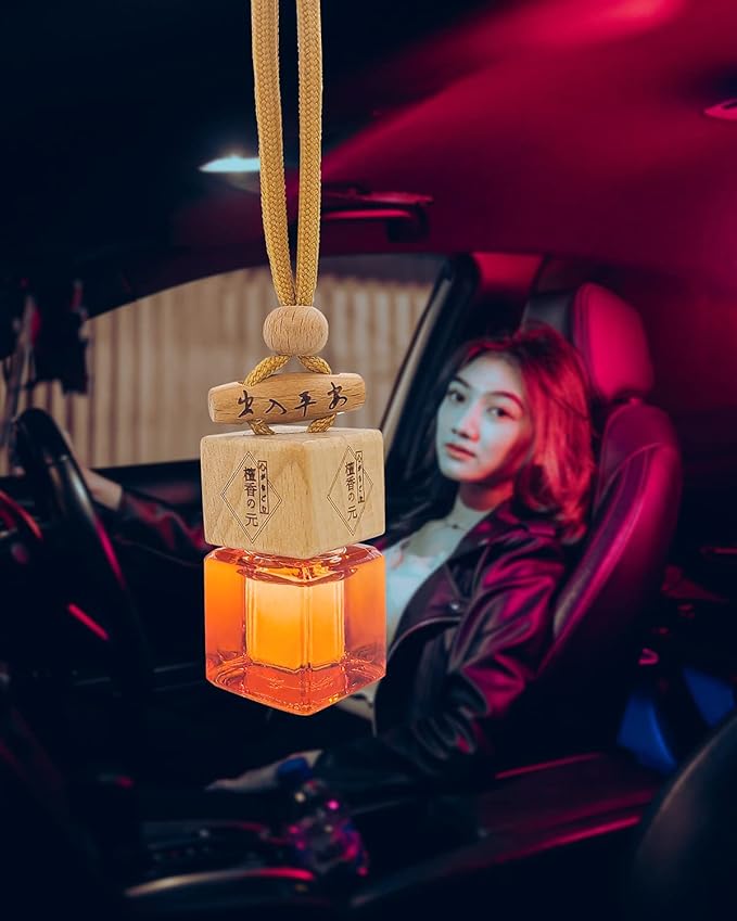 Car Air Freshener 8ml Nature Scents | 45-Days Long-Lasting Fragrance | Automotive Hanging Diffuser Bottles | Remove Auto Odor Fresh Air for Men Home Deodorizer (1pcs, Memory)