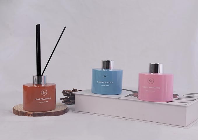 Reed Diffuser Set β 3.38 fl oz (120ml) | Premium Clean Oil Scent Diffuser with Blue Gardenia Fragrance | Elegant Home DΓ©cor for Living Spaces, Holidays, Weddings & Hotel Collection.