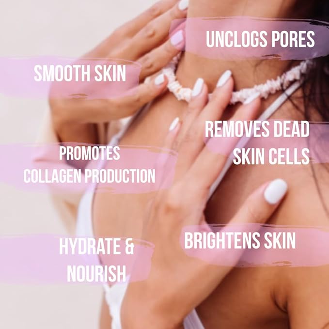 Blueberry Body Scrub, Pure Organic Face Exfoliant for Super Soft Skin, Anti Cellulite & Exfoliator, Natural Skin Care Formula Helps with Stretch Marks, Eczema, Acne & Varicose Veins for Men and Women