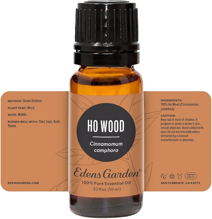 Edens Garden Ho Wood Essential Oil- 100% Pure Premium Grade, Undiluted, Natural, Therapeutic, Aromatherapy, The Best for Diffuser, Skin, Candle, Humidifiers 10 ml (.33 fl oz)