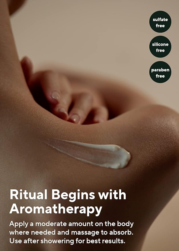 AROMATICA Serene Body Lotion Lavender & Marjoram, Vegan | Soothing Body Moisturizer | Light Relaxing Scent | for Normal to Dry Skin | with Shea Butter (10.14oz / 300ml)