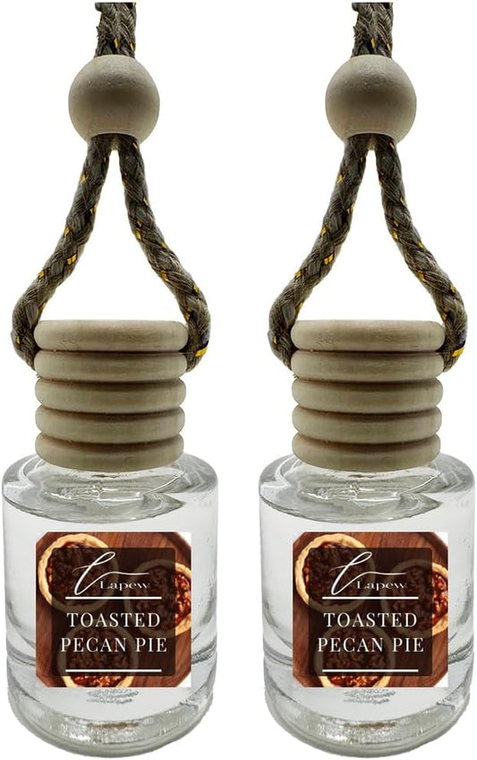 Car Air Freshener Diffuser – 2 Pack Hanging Air Freshener Diffuser (.34 Oz, Toasted Pecan Pie)