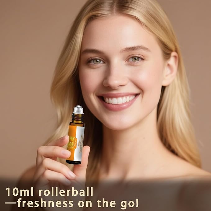 Orange Essential Oil,Roll-on Orange Oil Set (4 Fl Oz x1 + 0.33 Fl Oz x1) - 100% Natural, Diffuser, Massage, Yoga, DIY Soap and Candle Making, Fragrance Oils, Spa Care