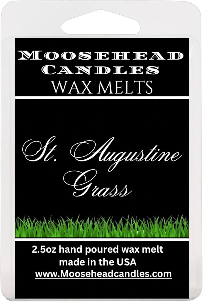 Fresh Cut Grass Wax Melts – 4 Pack | Super Strong, Long-Lasting Home Fragrance | Clean & Green Spring Scent | Soy Wax Melts for Warmers