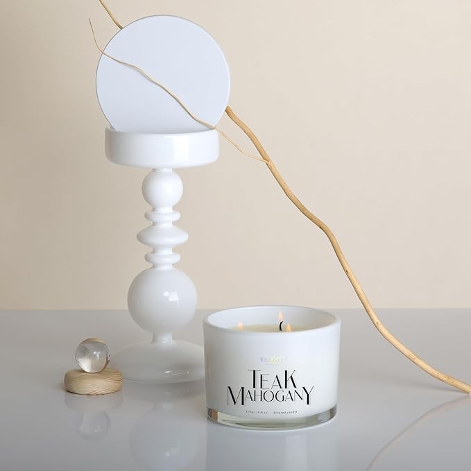 Scented Candles for Home - Large 3 Wick Jar Candles - Natural Soy Wax Candles Gifts for Women & Men - Aromatherapy Aesthetic Candles