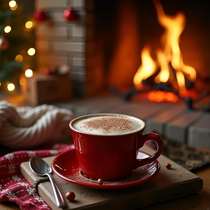 Thoughtfully Gourmet Hot Chocolate Gift Set, Flavors Include Salted Caramel, Peppermint, French Vanilla and More, Packaged in Gift Box with Bow, Set of 9