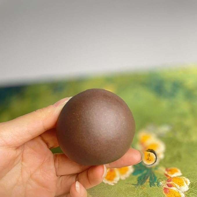 Funny Yawning Face Tea Pet, Zisha Chinese Gongfu Tea Pet, Handmade Purple Clay Teapet, Kungfu Tea Tray Ornament Accessories, Head Figurine Unique Gifts for Tea Lovers