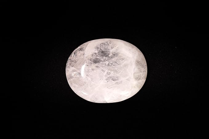 L PEDRA & CRYSTAL Worry Stone A Handheld Comfort to Ease Stress, Enhance Focus, and Promote Inner Peace (Rose Quartz Worry Stone)