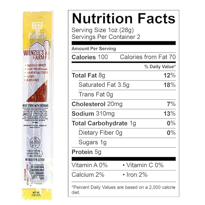 Wenzel’s Farm Variety Snack Sticks │Supports Active Lifestyles │ Flavorful, Natural Smoked │ High Protein, Low Carb │ No MSG, Fillers, Binders, Artificial Colors │ Gluten Free | 16 sticks (8 packs of 2) | New & Classic Variety