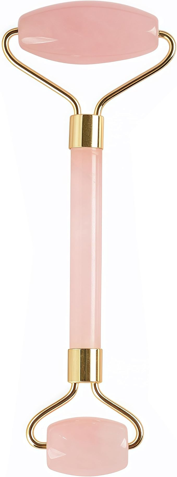 LZLRUN Rose Quartz Jade Roller Real Jade Gua Sha Board Mushroom Massager Face Lifting Tool Facial Guasha Massage Tool (Roller)