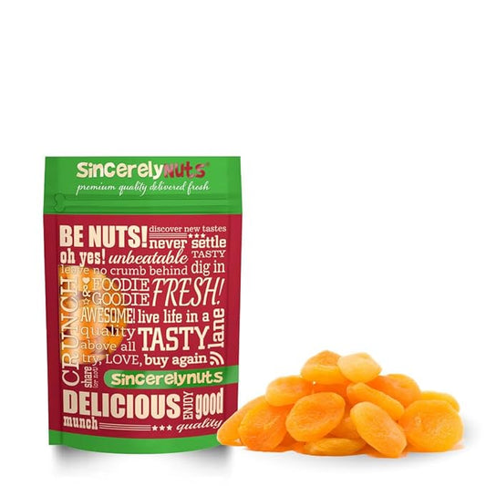 Sincerely Nuts - Dried Turkish Apricots | One Lb. Bag | Healthy Pitted Apricot Fruit | Raw Vegan Snack | Dehydrated | Sweet Gourmet Snacking Food | Kosher and Gluten Free