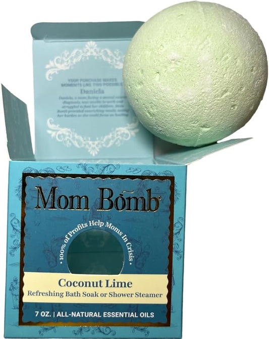 Mom Bomb Coconut Lime Bath Bomb, 7 OZ