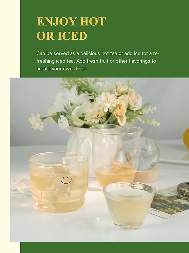 GLDNT Organic Ginger Tea Bags, Natural Organic Ginger Root Tea, Spicy & Zesty Flavor, Caffeine Free, 100 Count